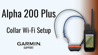 Alpha® 200 Plus | Collar Wi-Fi® Setup | Garmin Support