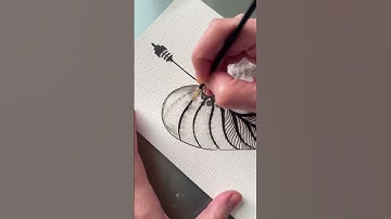 Ink Flows on Paper - Wet on Wet Technic Art - Elif ZAİM #abstractinkart #inkart #inkmeditation