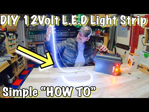 Video: LED strip wit 12V: installatie en installatie