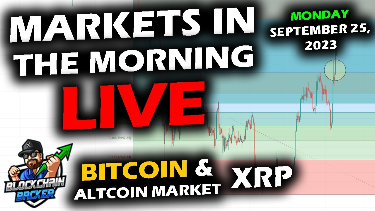 ⁣MARKETS in the MORNING, 9/25/2023, Bitcoin Stumbles, Altcoins Stable, Stock Market Down, DXY LEVEL