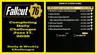 Completing Daily Challenges For June 17, 2026 - Fallout 76 Daily Challenges Guide