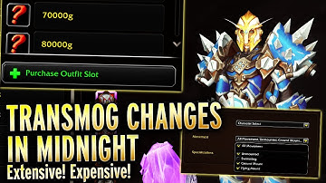 Midnight Transmog Changes Are Awesome And Expensive! - Beta Feedback