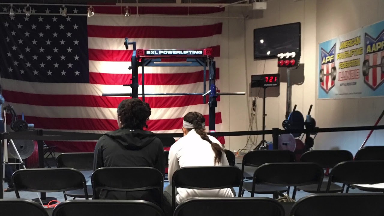 18 yr old APF powerlifting meet 2019 - YouTube