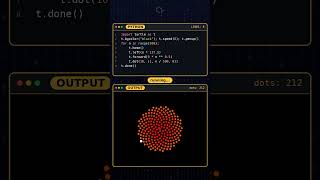 Python Draws A Sunflower In 8 Lines 🌻 #python #coding #fun