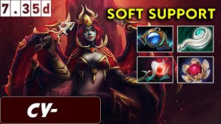 Cy- Queen Of Pain Soft Support - Dota 2 Patch 7.35d Pro Pub Gameplay