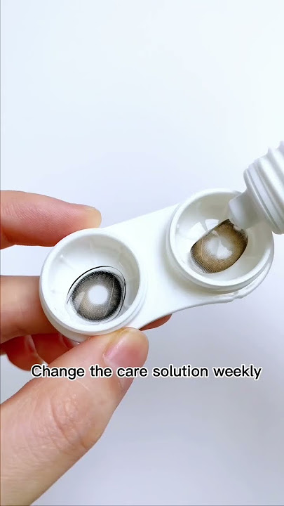 Remember to change the care solution!#lenses #contactlenses #colorcontacts #howto #cosplay #eyes