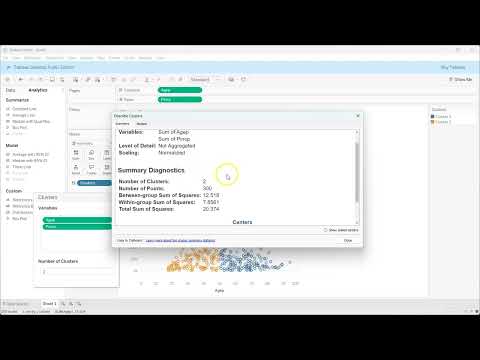 BA375 Tableau Tutorial k Means Cluster Analysis