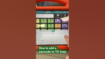 How to add a passcode to TD Snap