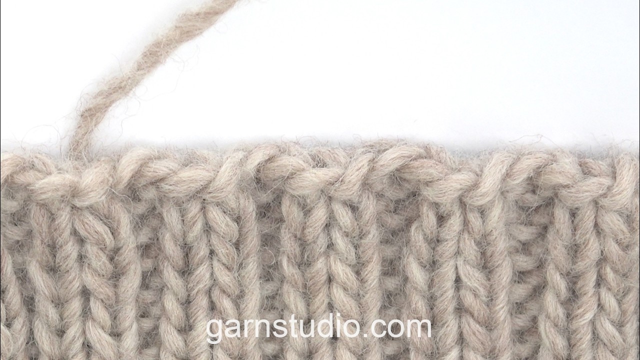 How to cast off with knit above knit and purl above purl (knit 2 and purl 2) – Continental knitting