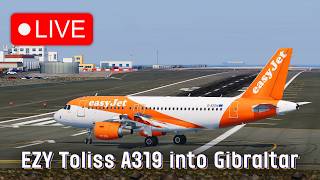 London Gatwick to Gibraltar | easyJet A319 | X-Plane 12 VATSIM