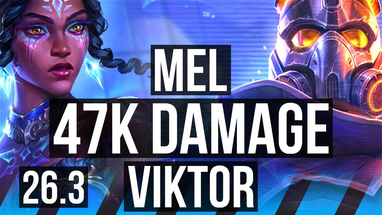 MEL vs VIKTOR (MID) | Good KDA: 19/1/8, Dark Harvest, 47K damage | EUW Master | 26.3