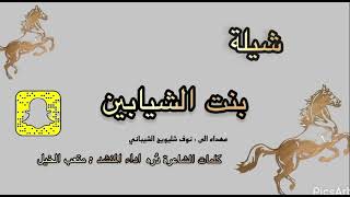 شيلة بنت الشيابين _مهداه من غيداء النفيعي الى نوف الشيباني _كلمات الشاعرة درة_اداء المنشد متعب الخيل