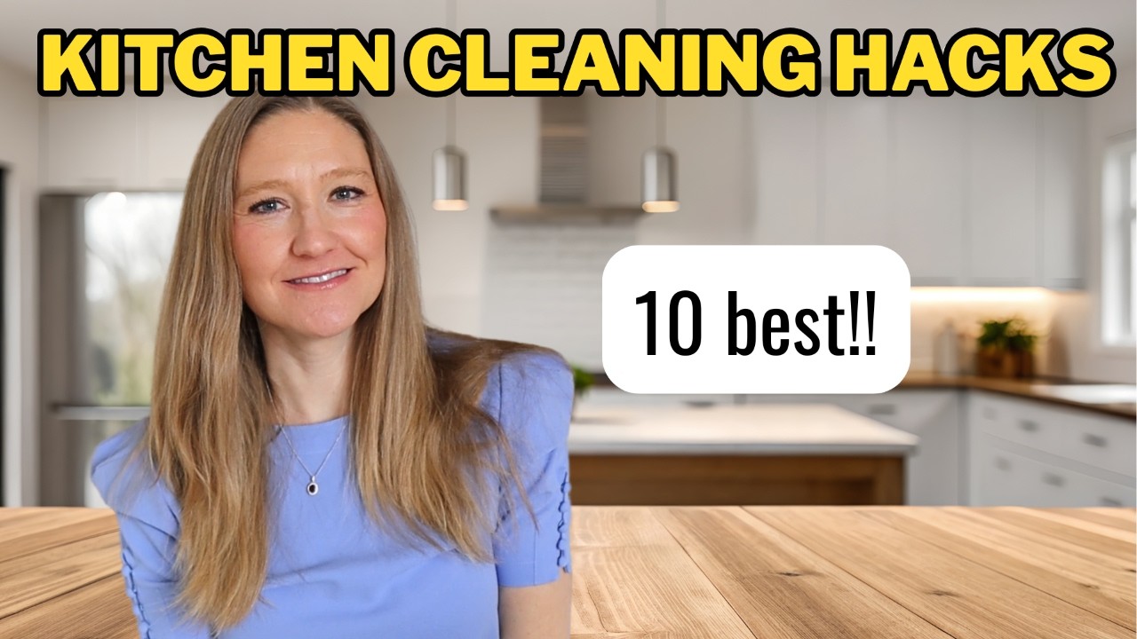 10 Kitchen Cleaning Tips And Tricks (CLEAN 10X FASTER!) - YouTube