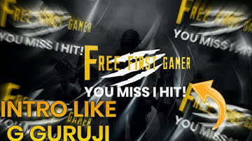 How To Make Intro Like G Guruji In Kinemaster ll Editing Craze ll