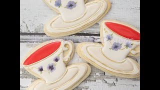 How to Decorate Inspired Wedgwood Teacup Cookies