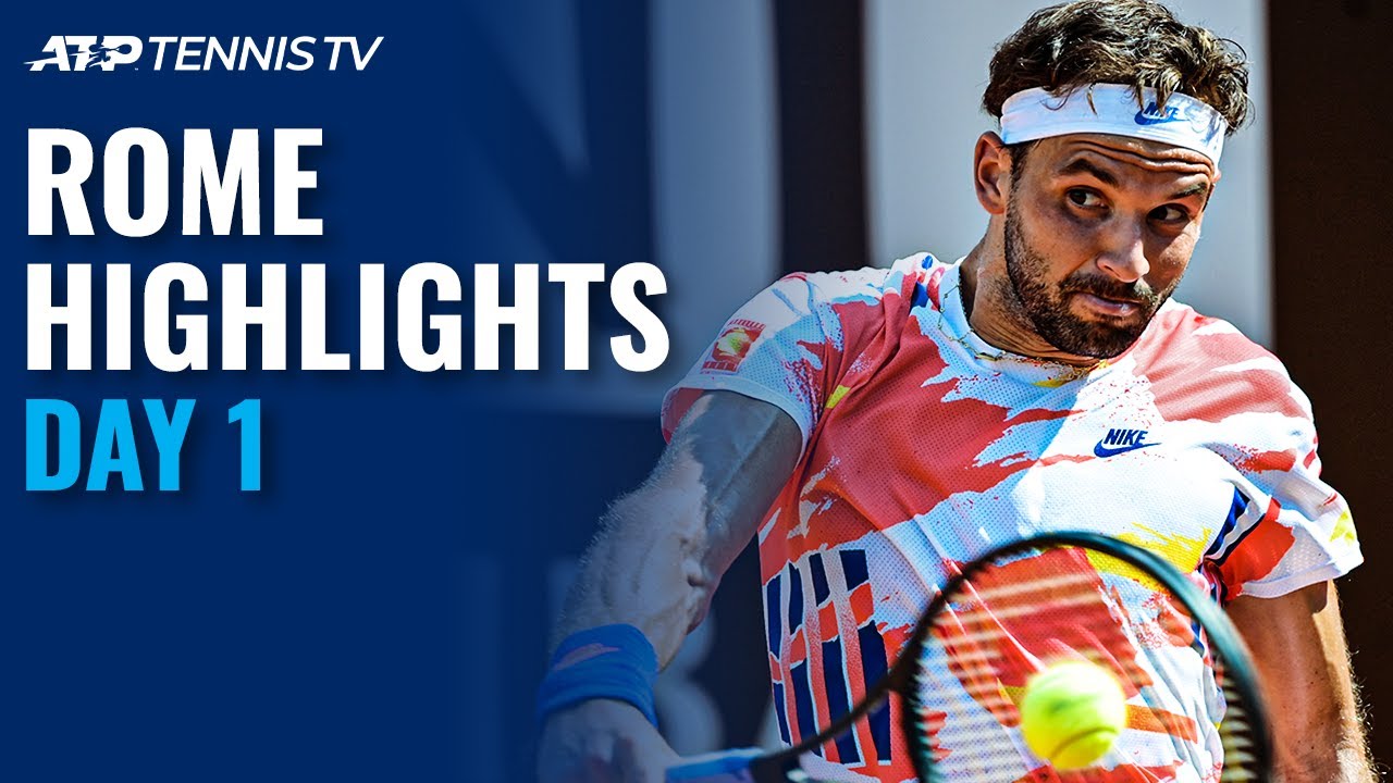 Dimitrov Through; Nishikori Gets Comeback Win; Hurkacz and Sinner Advance Rome 2020 Highlights Day 1