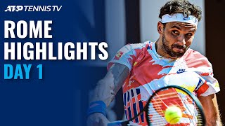 Dimitrov Through; Nishikori Gets Comeback Win; Hurkacz & Sinner Advance | Rome 2020 Highlights Day 1