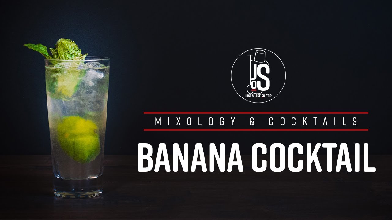 How To Make a BANANA COCKTAIL. Easy Cocktail Recipe at Home