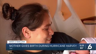 Mother gives birth during Hurricane Harvey Update