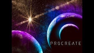 Painting a Simple Space Scene in Procreate