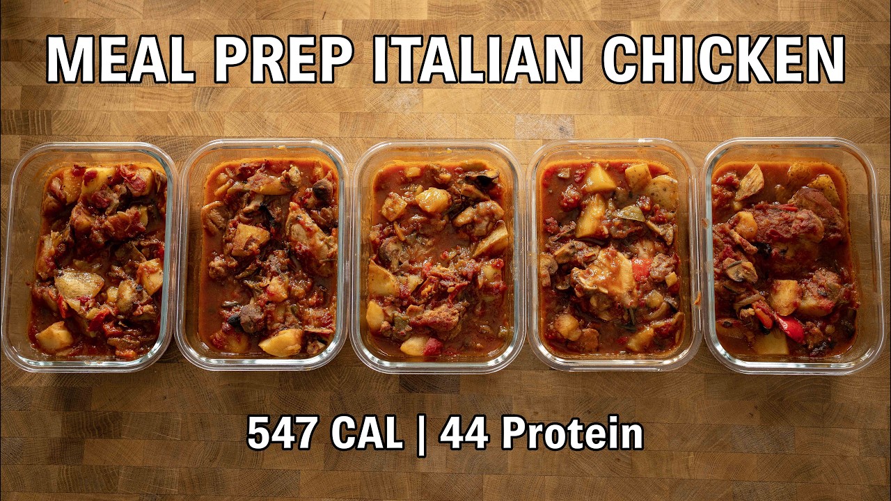 Meal Prep Low Calorie Italian Chicken For The Week (Hunter's Chicken)