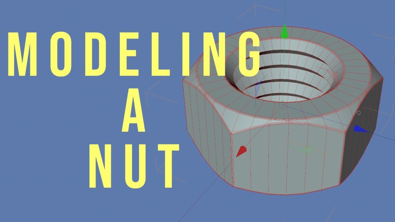 002 Cinema 4D hardsurface modeling tutorial - NUT - - YouTube