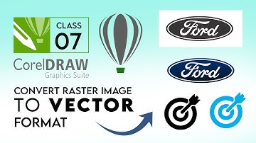 CorelDraw Class 07 | How To Convert Raster Image Into Vector | IQBAL ALAM
