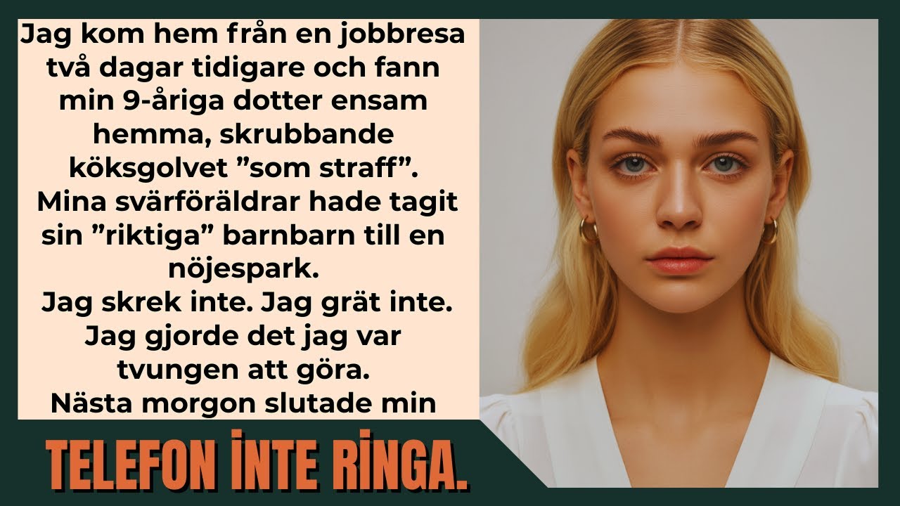 Min 9-åring lämnades ensam att skrubba golvet medan de tog sin ”riktiga” sondotter ut.