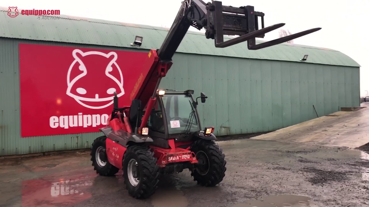 Used 2008 Manitou Mlt523 Turbo For Sale In Auction Used Telescopic Forklift Equippo Com Youtube