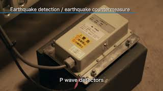 Rope Elevator (with machine room)：Earthquake countermeasures (English)【TOSHIBA ELEVATOR】