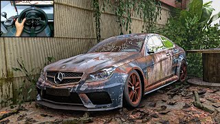 Rebuilding Mercedes Benz C63 AMG (985HP) - Forza Horizon 5 | Thrustmaster T300RS + TH8A Shifter