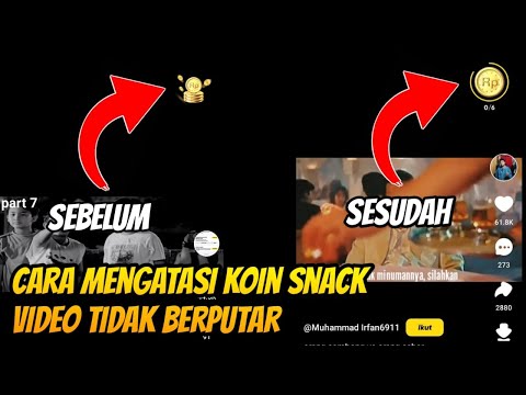 Cara mengatasi koin di snack video tidak berputar, cara mengatasi koin tidak berubah menjadi saldo