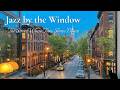 Spring Jazz in Greenwich Village | Cobblestone Streets at Blue Hour | 3-Hour BGM for Work &amp; Relax