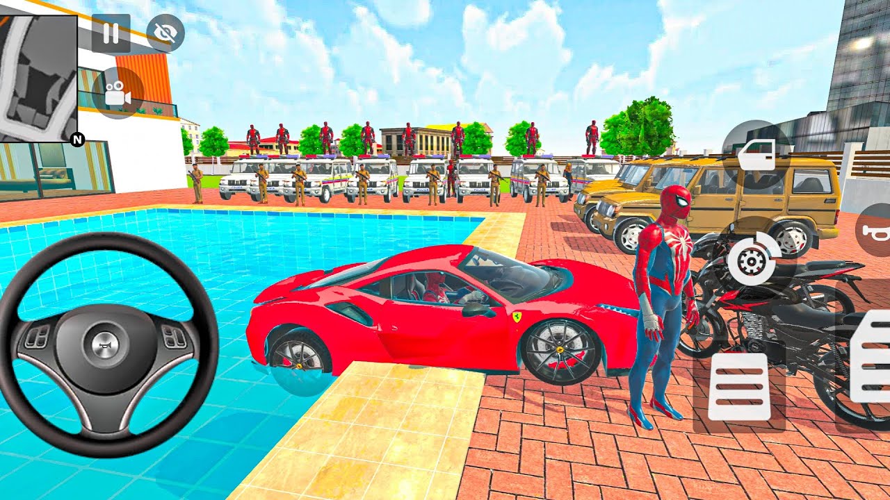🤑Indian Thift Auto Simulator🤩 Indian Showroom Purchase 🥺 Modify Spider-man Wheels & Car 🥳 Game!!🎮