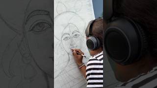 What did I make using the Grid Method #technique #sketching #artshorts