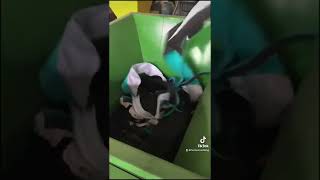 Waste textile material shredding #fantemachinery #recycling #shredding #shreddermachine #machines