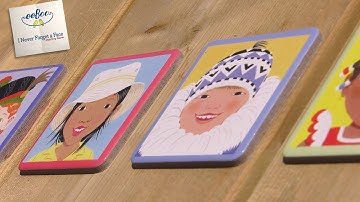 Jeu de memory "I never forget a face" de la marque eeBoo