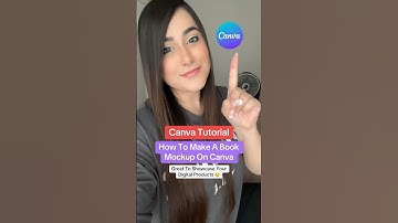 Canva Tutorial - How To Make A Book Mockup For Your Digital Products On Canva #canvatips