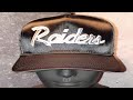 Oakland Raiders Black Gridiron Classics Satin Script Pro Pinch Snapback Review