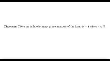 Prime Numbers of the form 4n-1 and Dirichlet