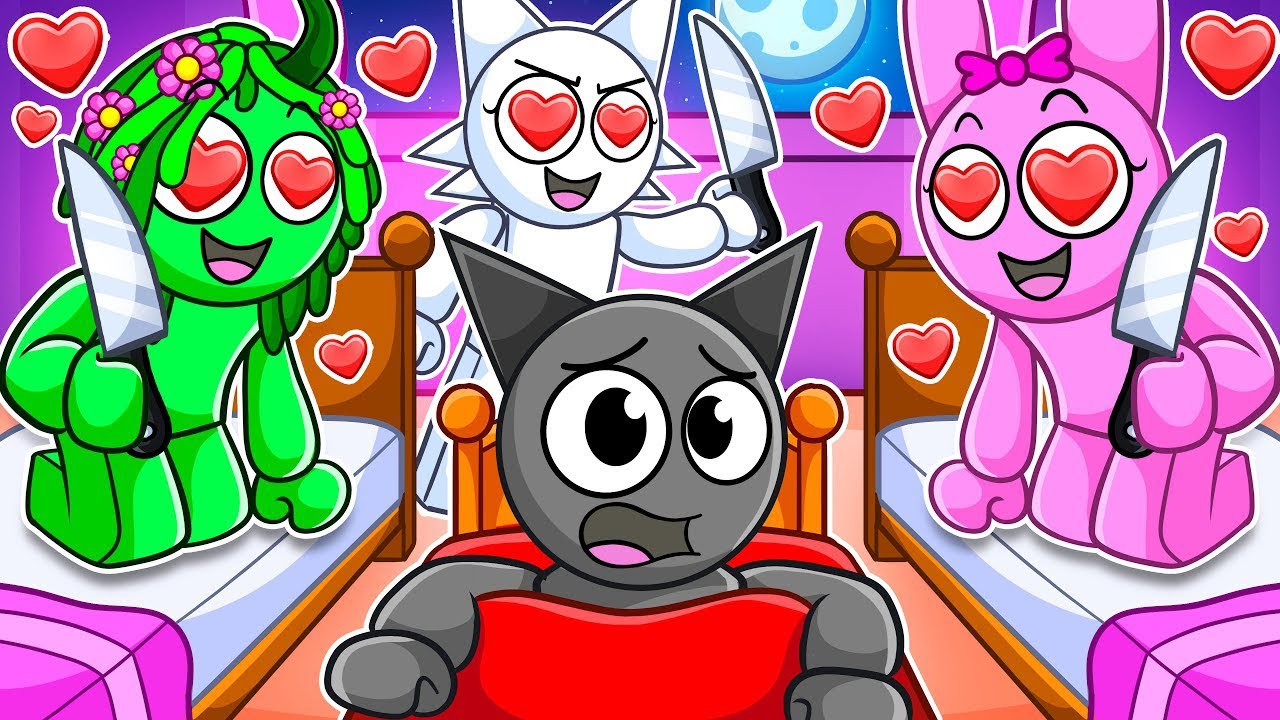 Las chicas locas de Sprunk me invitaron a una pijamada... (Snapchat de Roblox)