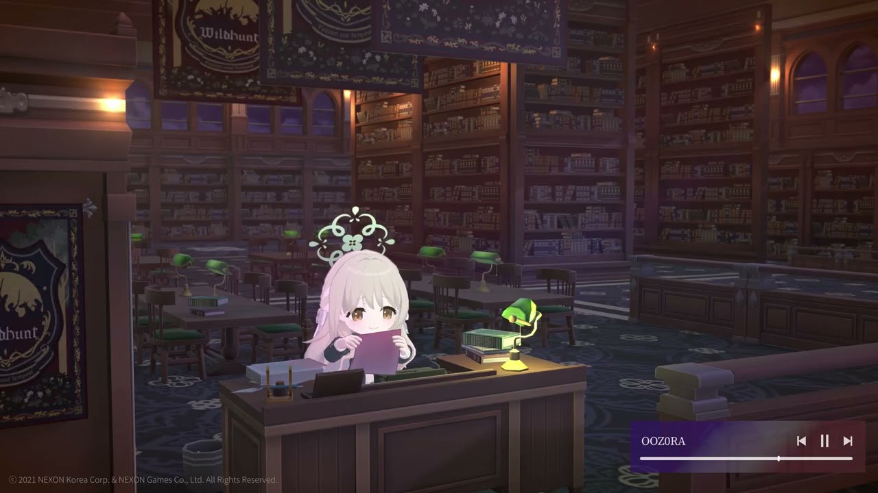 [블루 아카이브] 미요의 보랏빛 밤, 도서관 플레이리스트🎵