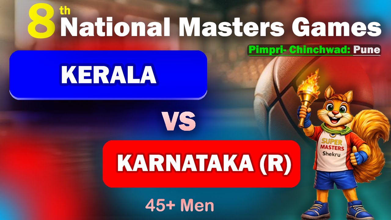 LIVE🔴 || KERALA vs KARNATAKA || 45+ Men’s || 8th National Masters Games