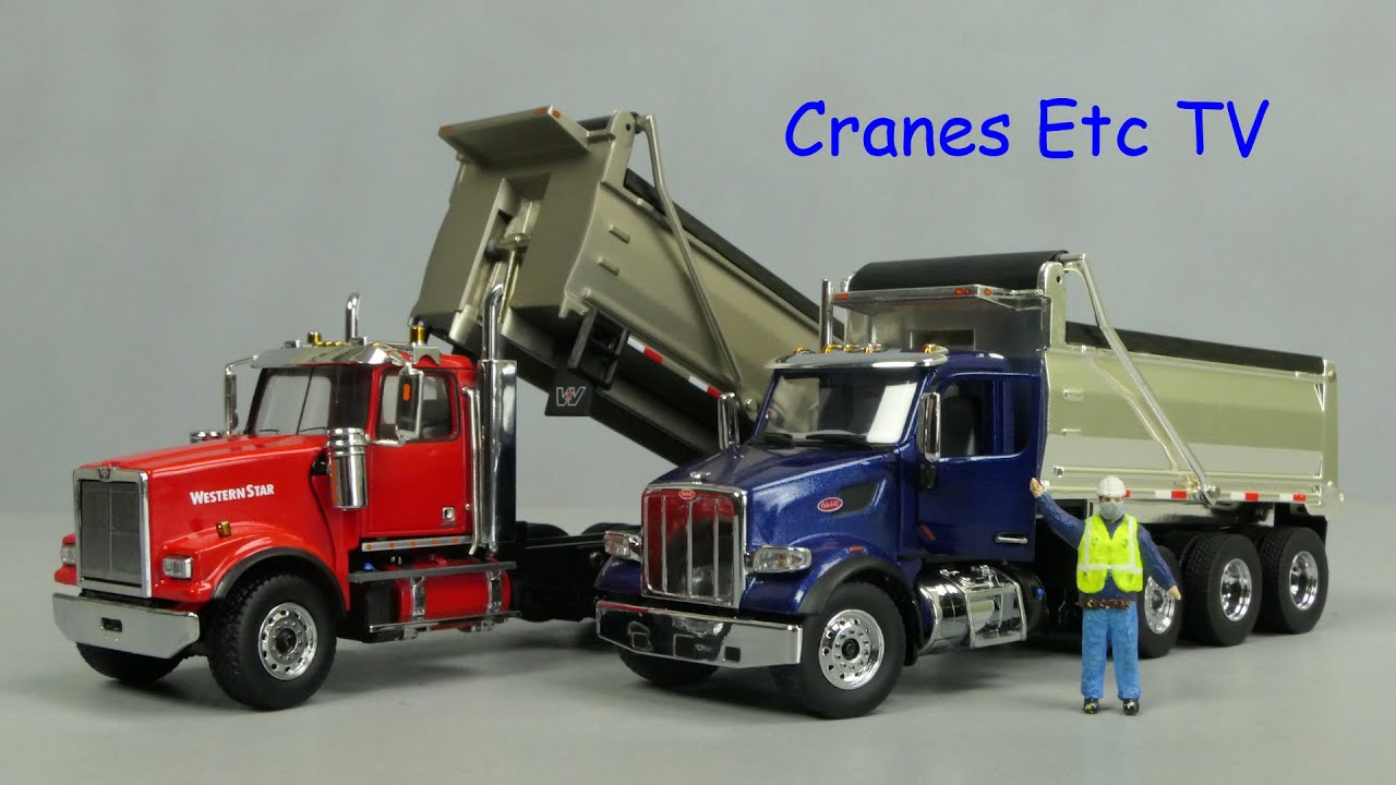 Camion Western Star Avec Porte-engins – Diecast Masters 1/16 – Télécommandé – Rouge