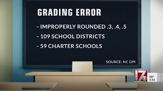 Grading errors impact schools across NC