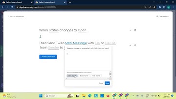 How to send automated MMS and WhatsApp message with attachments from monday.com using Twilio
