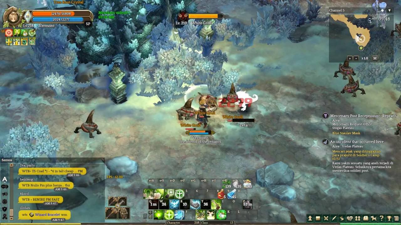 Tree of Savior (TOS) Priest Chaplain Cleric autoattack buff test normal attack