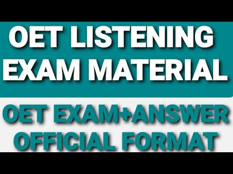 Ran Jones l Christine May l Oet Listening test l#oet #oet_exam #oetlisteningtest #oetlistening