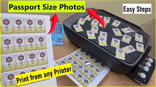 Print Passport Size Photos from any Printer 🔥 | Easy step with complete process to print pass photos