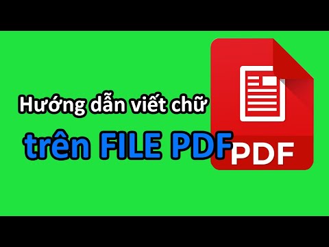 Hướng dẫn viết chữ lên file PDF bằng Foxit Reader | how to write on file PDF